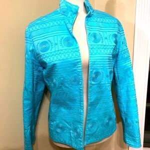 Silk Club collection light blue jacket small